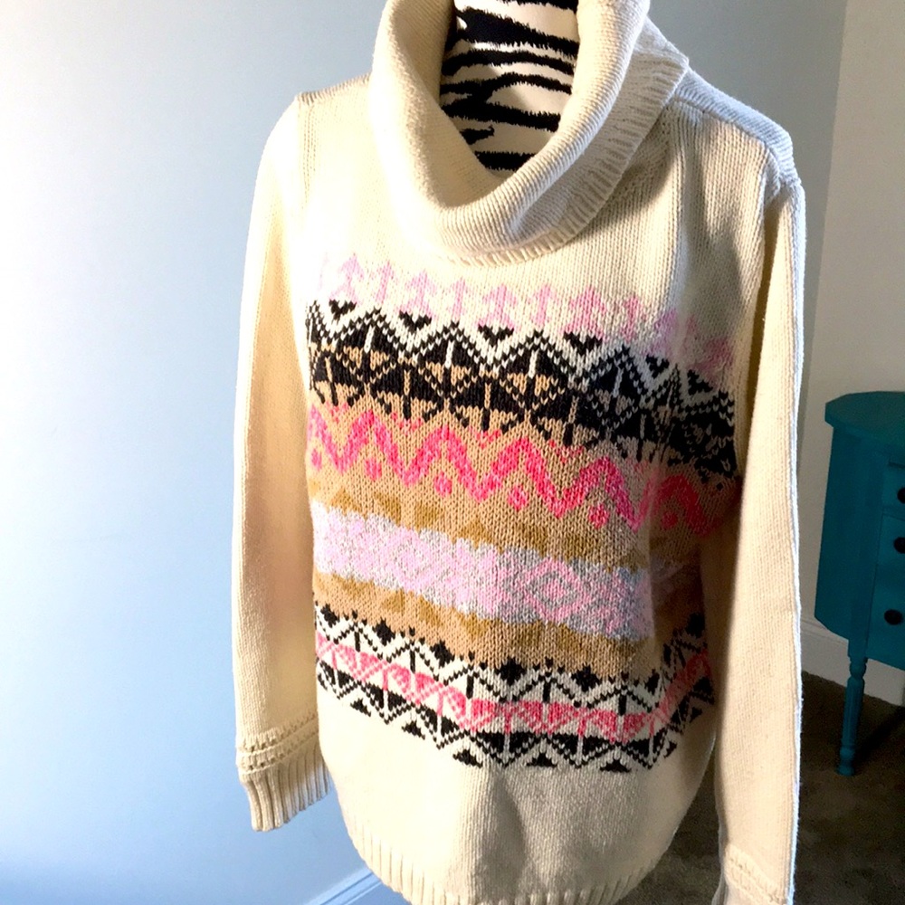 XL cowl neck sweater